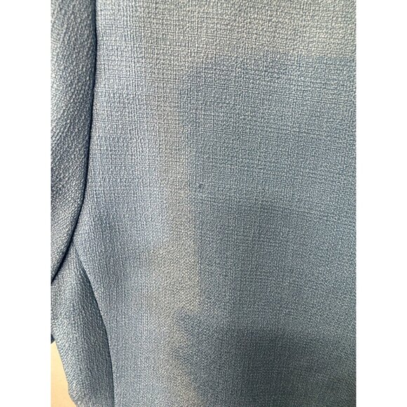 Henry-Lee, baby blue cropped Blazer Jacket with white trim Cloth Covered Buttons - Picture 7 of 8